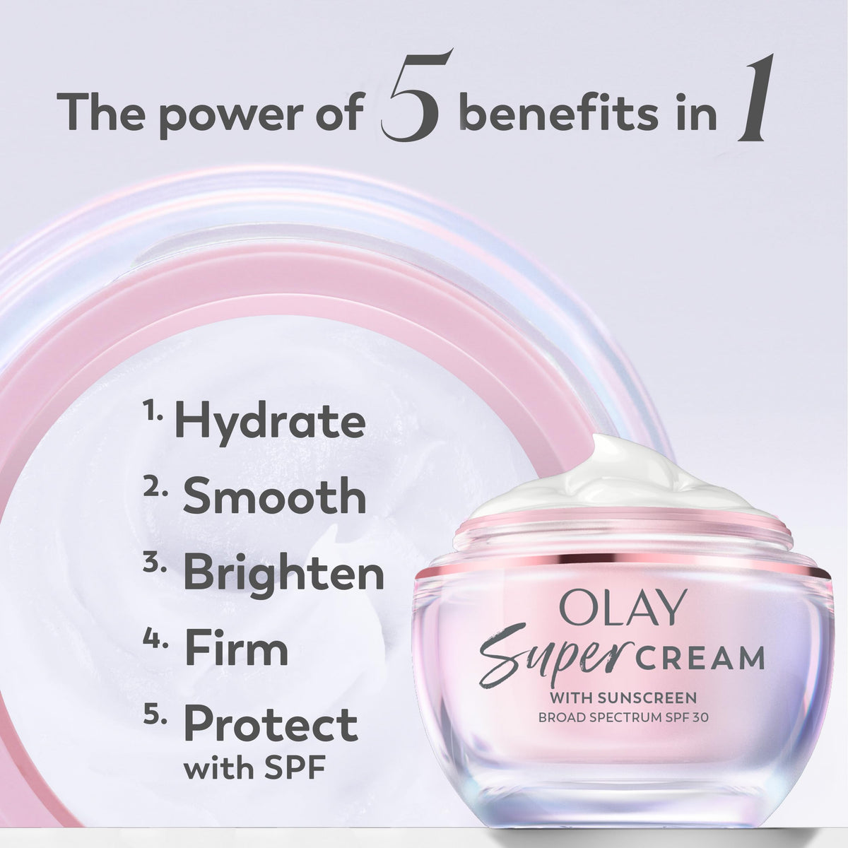 Olay Super Cream 15 mL trial tube next to a coin for size and portability