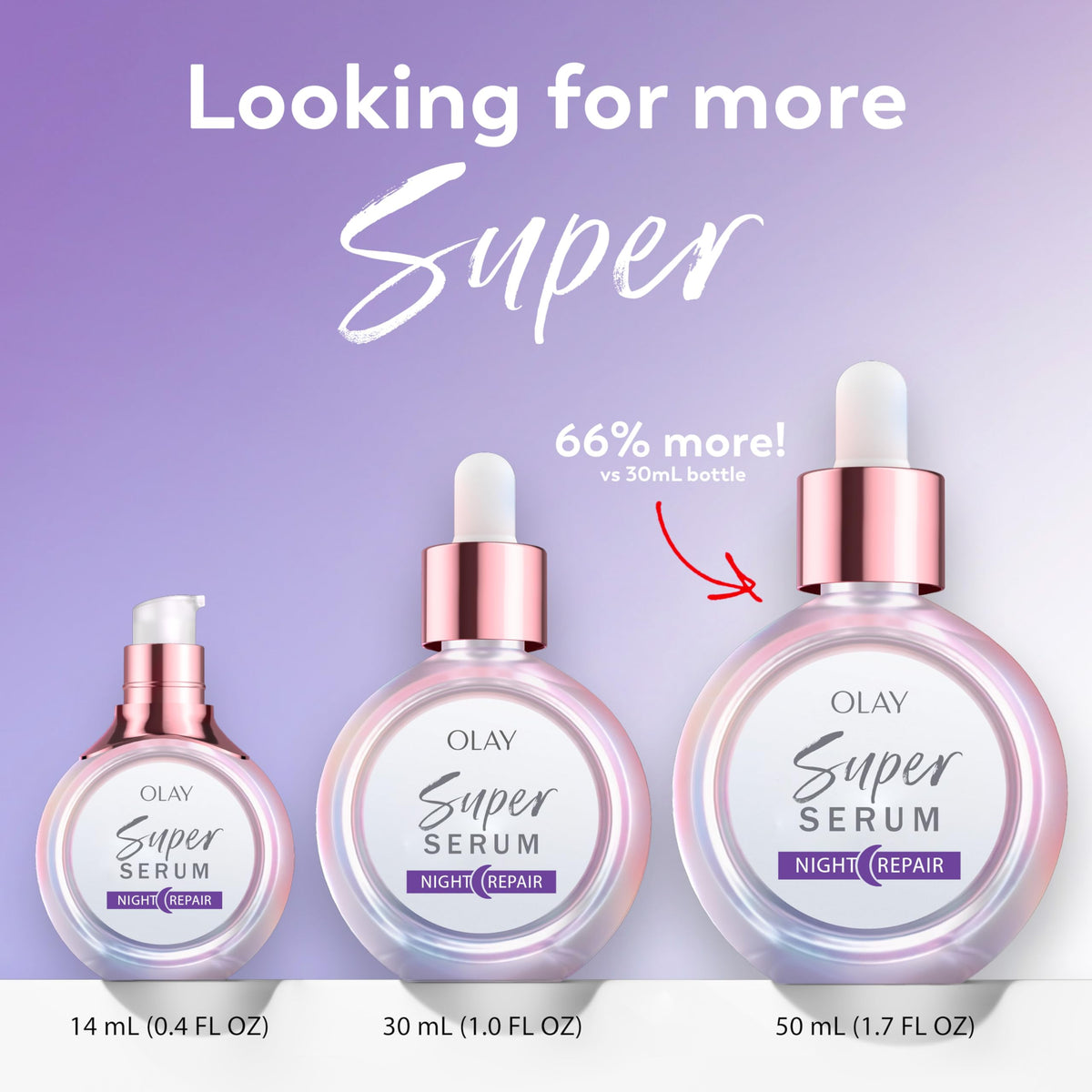 Olay before and after texture illustration showing brighter, smoother skin benefit