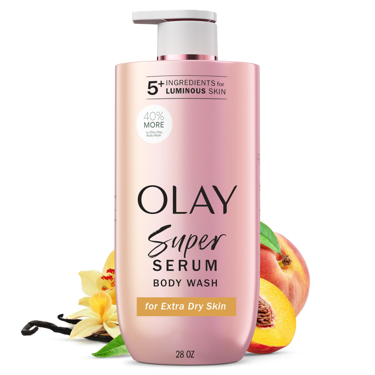 Olay front packaging showcasing product and benefits