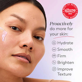 Olay dropper dispensing serum illustrating precise application and hydration