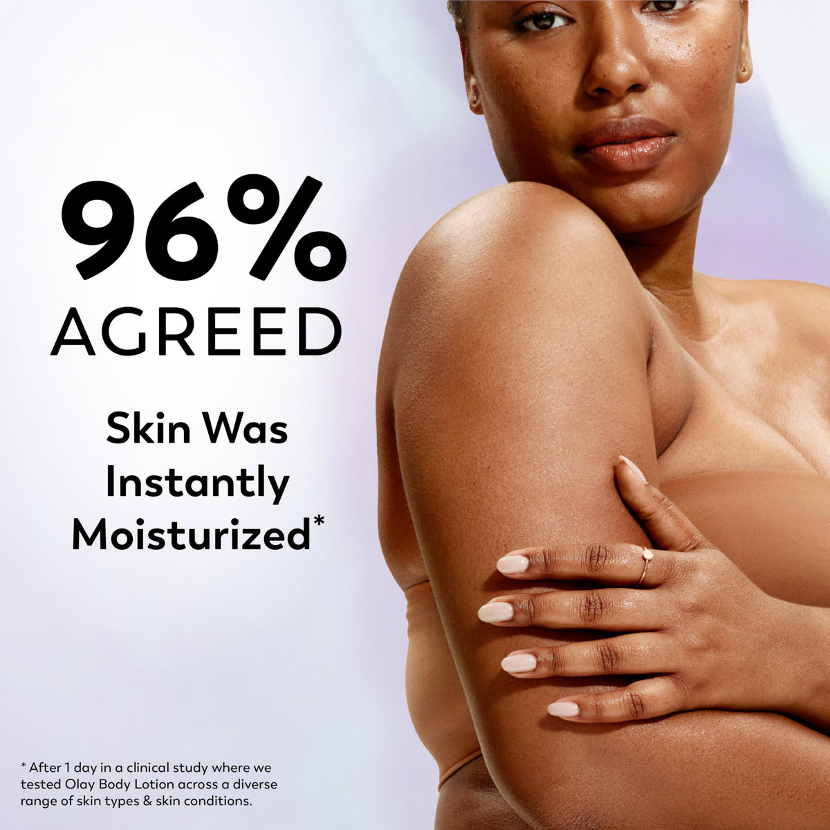Olay ingredient display including niacinamide vitamin C shea butter benefits