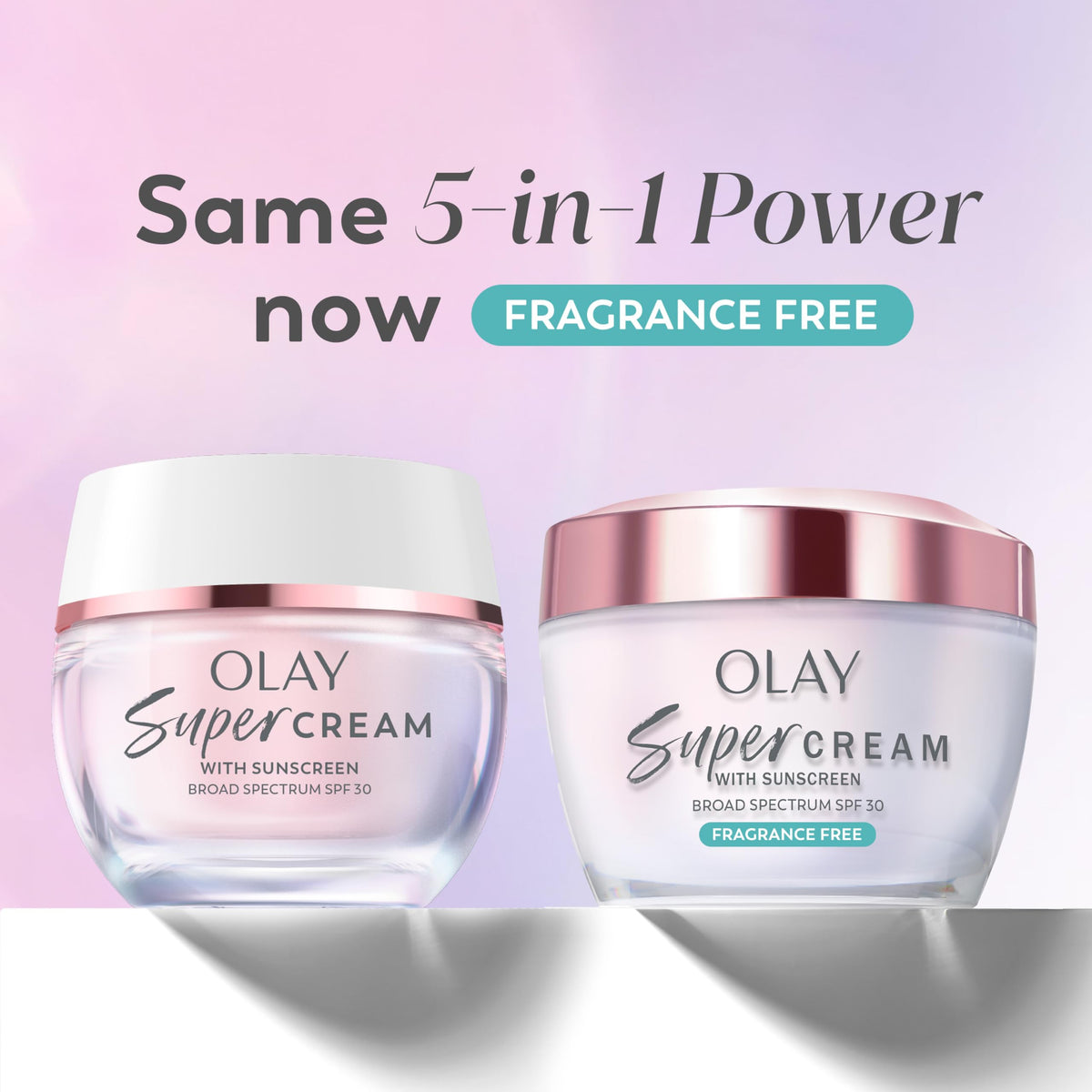 Olay texture close-up highlighting lightweight creamy finish