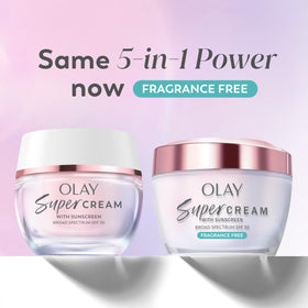 Olay texture close-up highlighting lightweight creamy finish