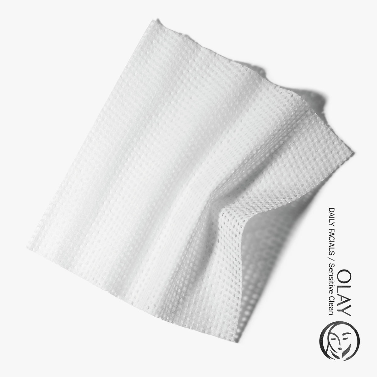 Olay closeup texture of cloth fibers revealing gentle exfoliation benefit