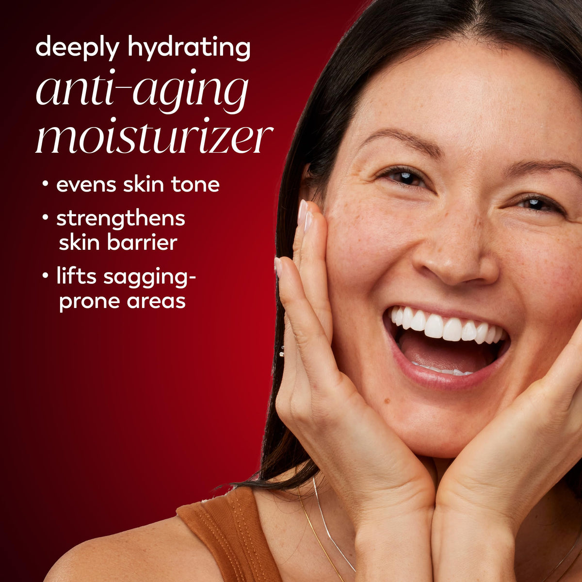 Olay cream texture close-up highlighting hydration and non-greasy feel