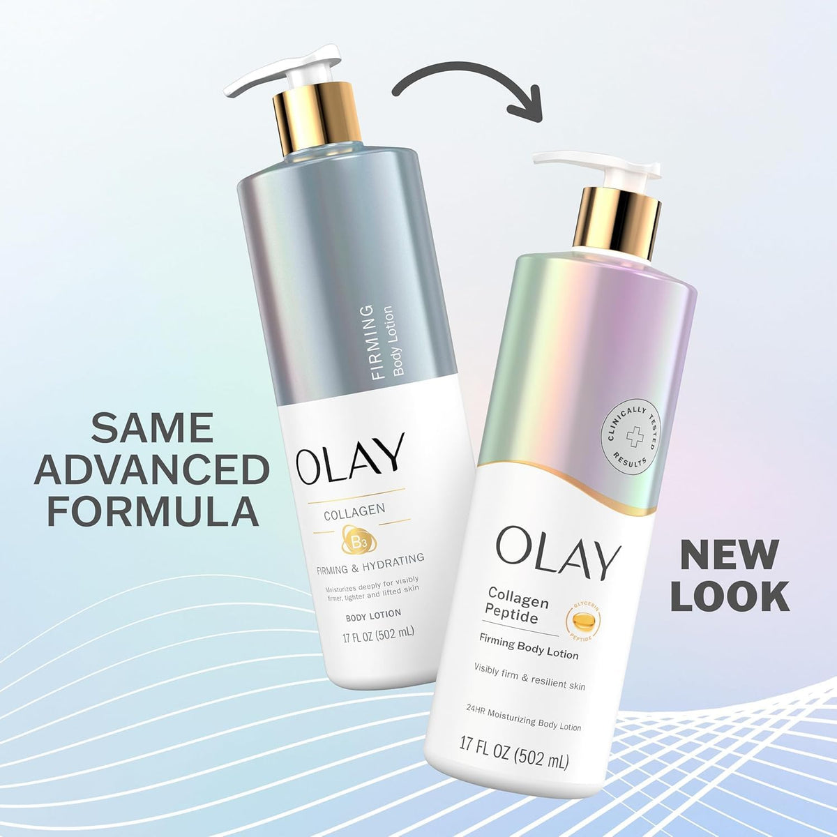 Olay texture cream swatch highlighting smooth lightweight hydration
