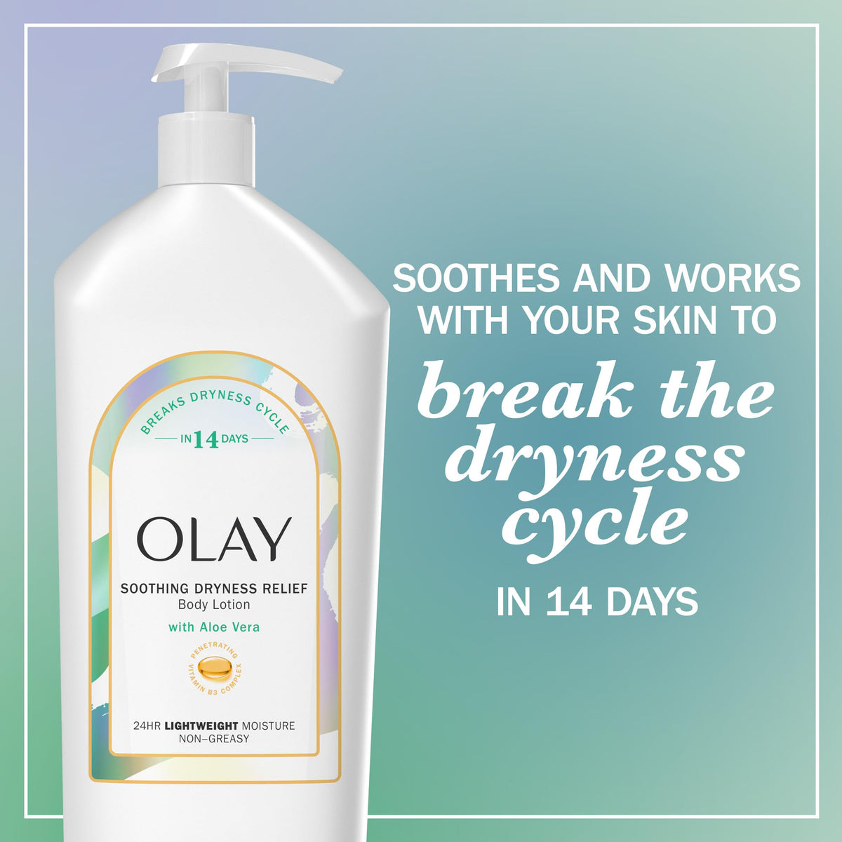 Olay lotion swatch close-up showing smooth texture and fast absorption