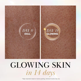 Olay texture on shower pouf showing smooth spreadable formula