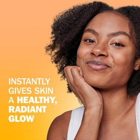 Olay serum texture on skin demonstrating lightweight absorption and matte finish