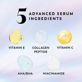 Olay serum texture pumped into hand showing lightweight foam that hydrates skin