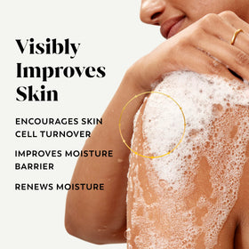 Olay back label close-up displaying ingredients and usage directions for clarity