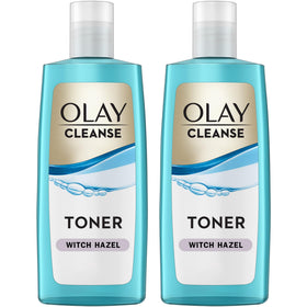 Olay front packaging of oil minimizing clean toner showing label and bottle benefit