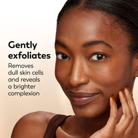 Olay total effects tube staged on bathroom counter for daily routine