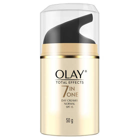 Olay front jar showing product and clean label, highlights daily benefits