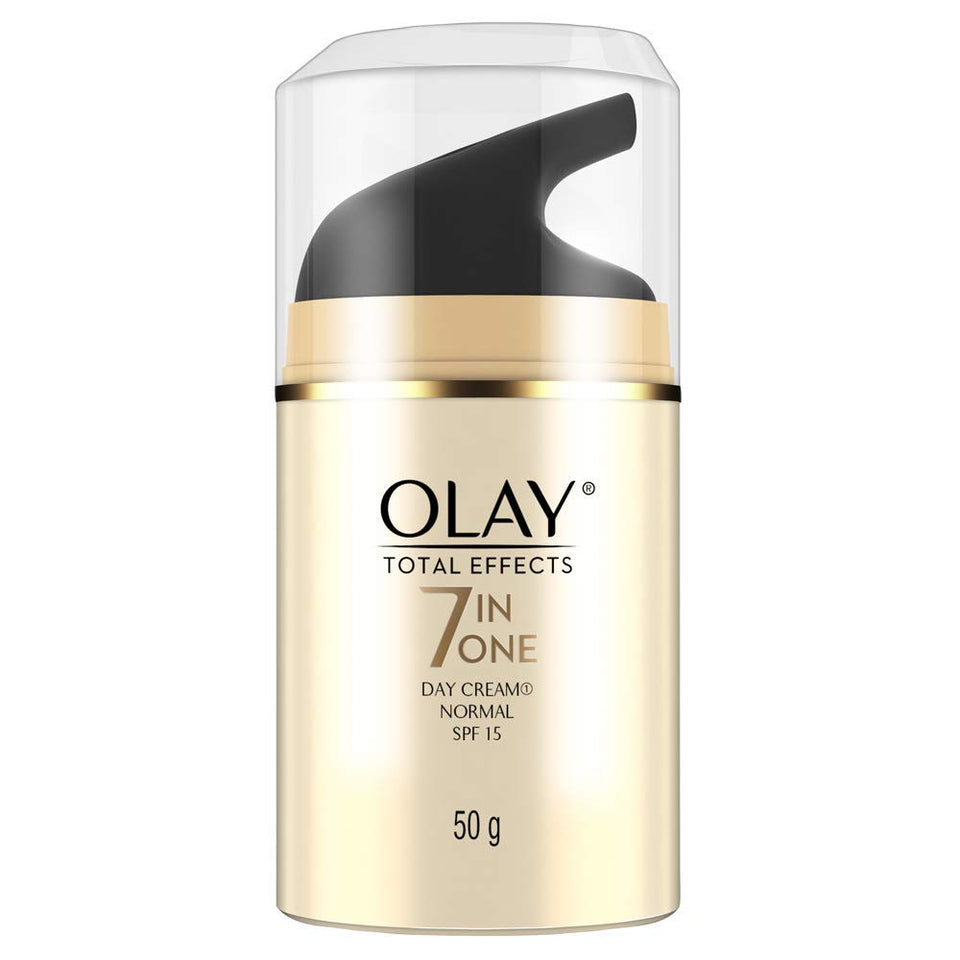 Olay front jar showing product and clean label, highlights daily benefits