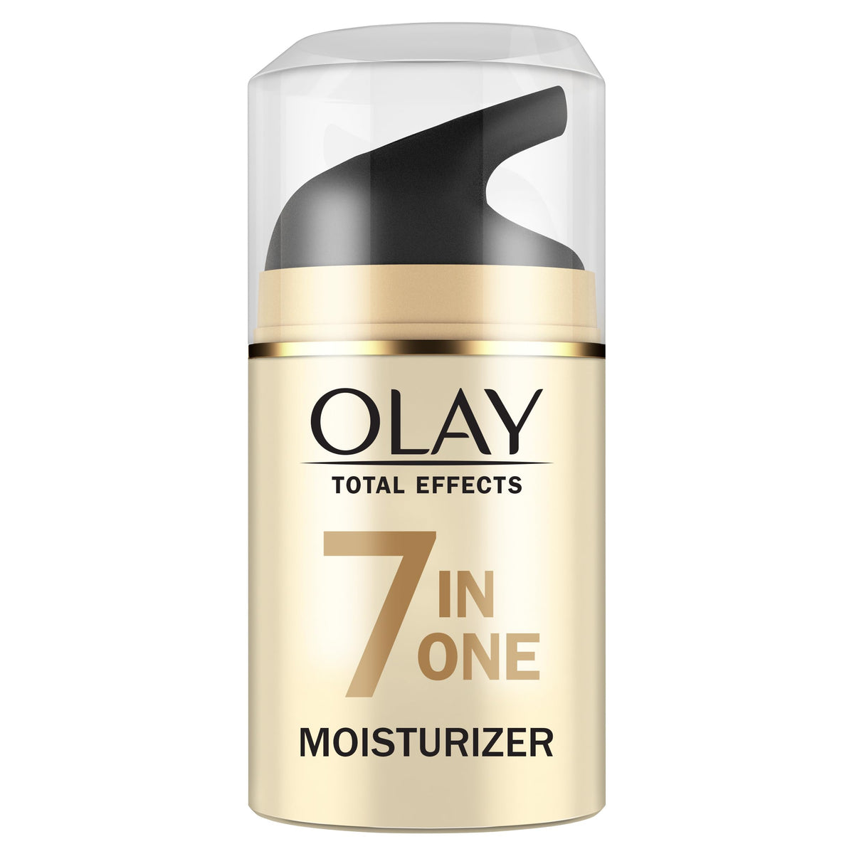 Olay Total Effects front jar showing product and brand, highlighting daily hydration