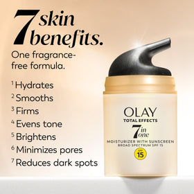 Olay Total Effects ingredients list photo showing VitaNiacin Complex and vitamins