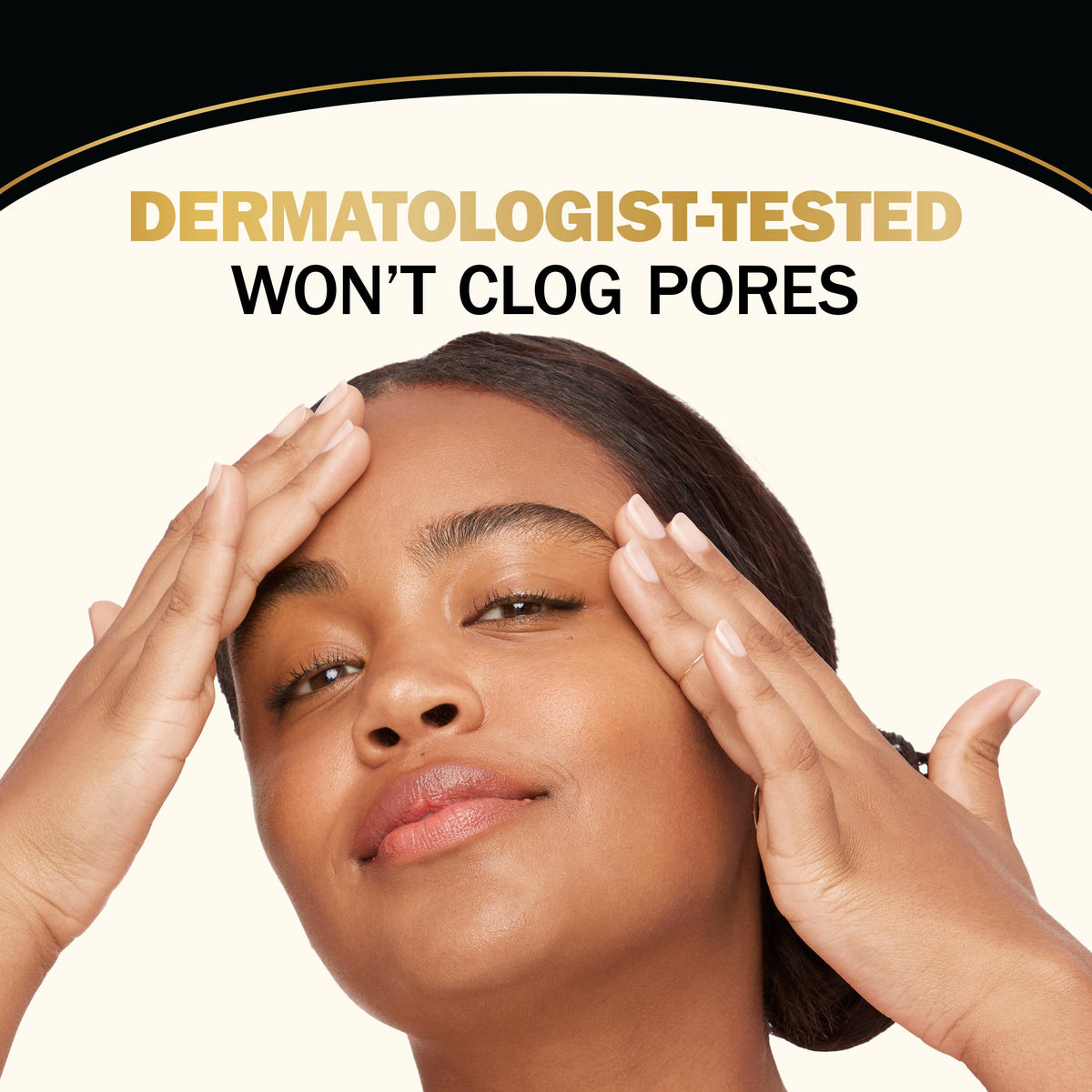 Olay Total Effects label close-up highlighting ingredients and usage benefit