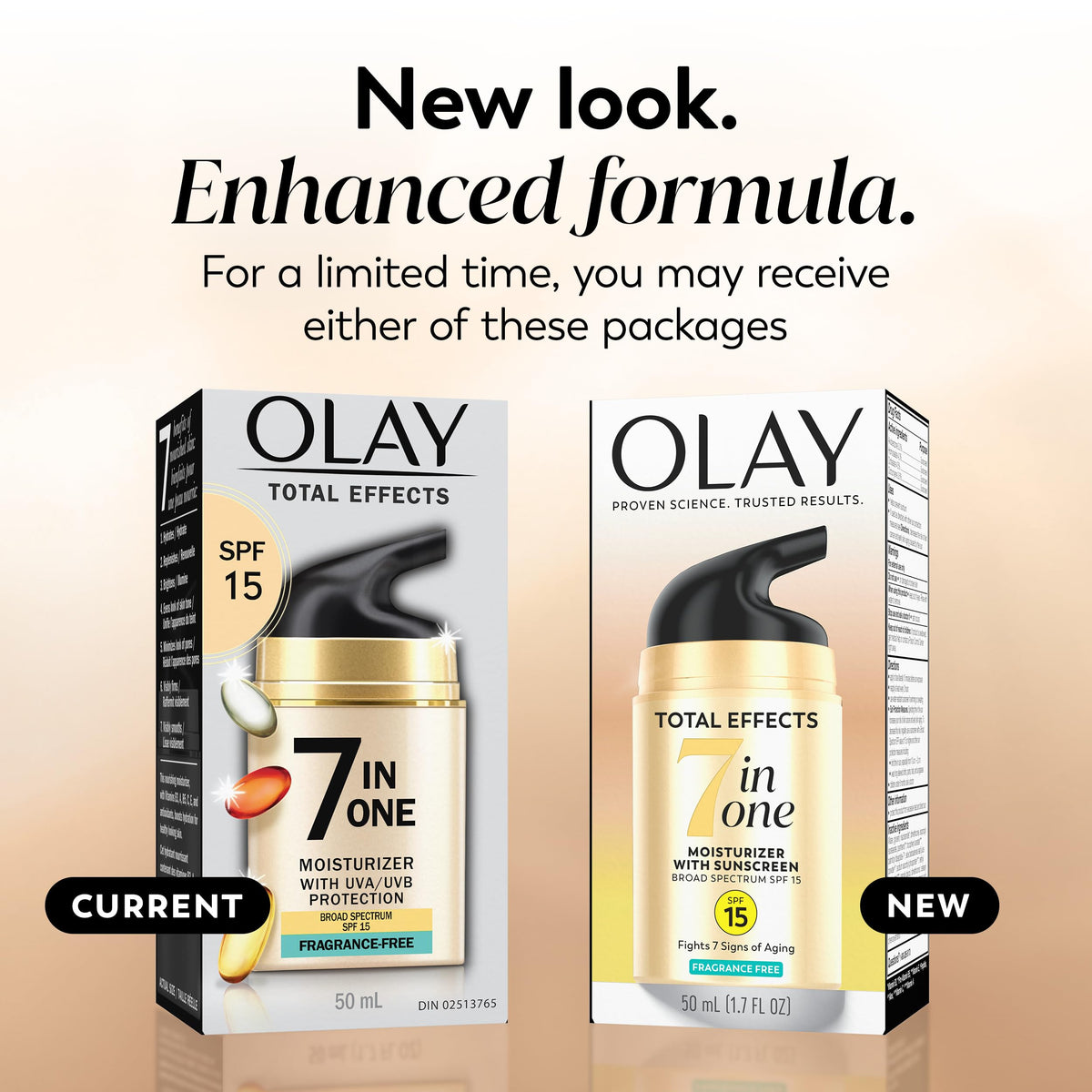 Olay Total Effects texture close-up displaying cream finish and quick absorption