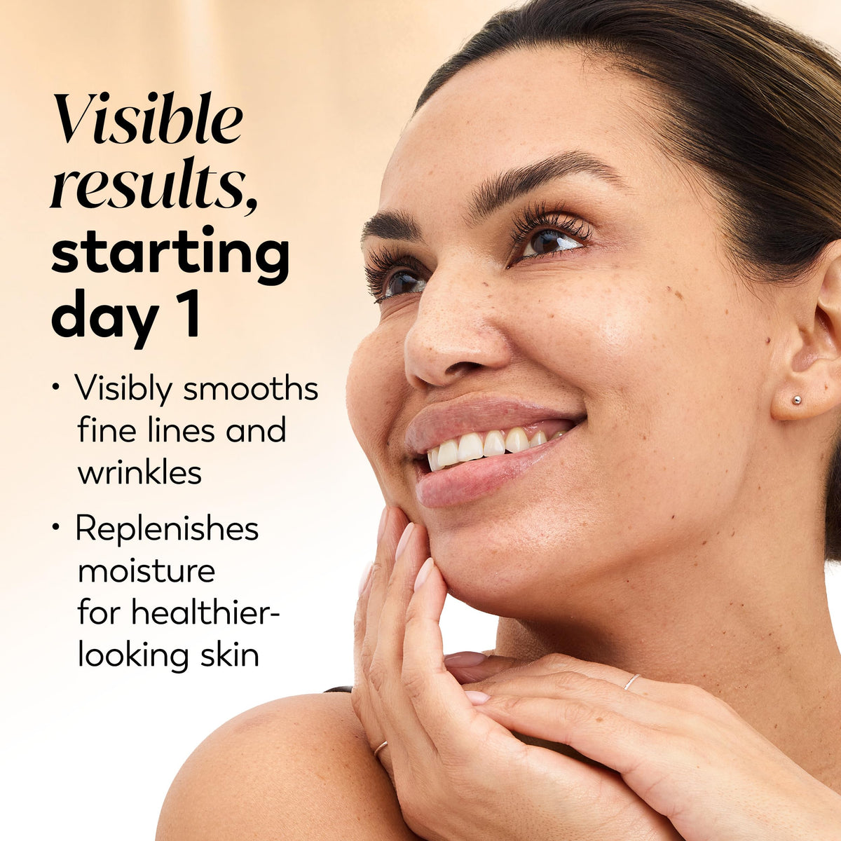 Olay Total Effects label close-up highlighting SPF 15 broad-spectrum protection