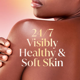 Close-up creamy lather texture from Olay showing rich hydration feel
