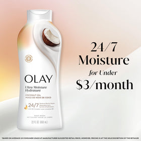 Olay four-pack stacked to show value and consistent supply