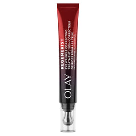 Olay front packaging showing roller cream and clear benefits