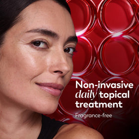 Olay lifestyle photo after 28 days showing smoother youthful-looking eyes benefit