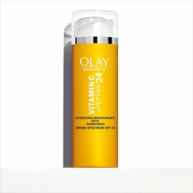 Olay cream texture close-up highlighting lightweight, fast-absorbing finish