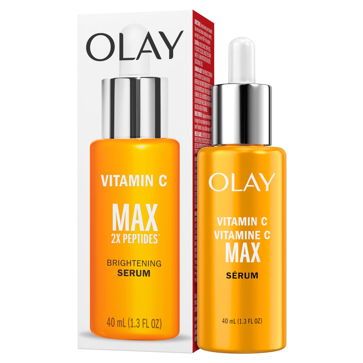 Olay before and after comparison showing improved even tone