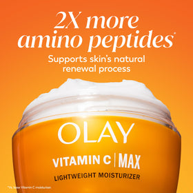 Olay product on bathroom counter in morning routine setting