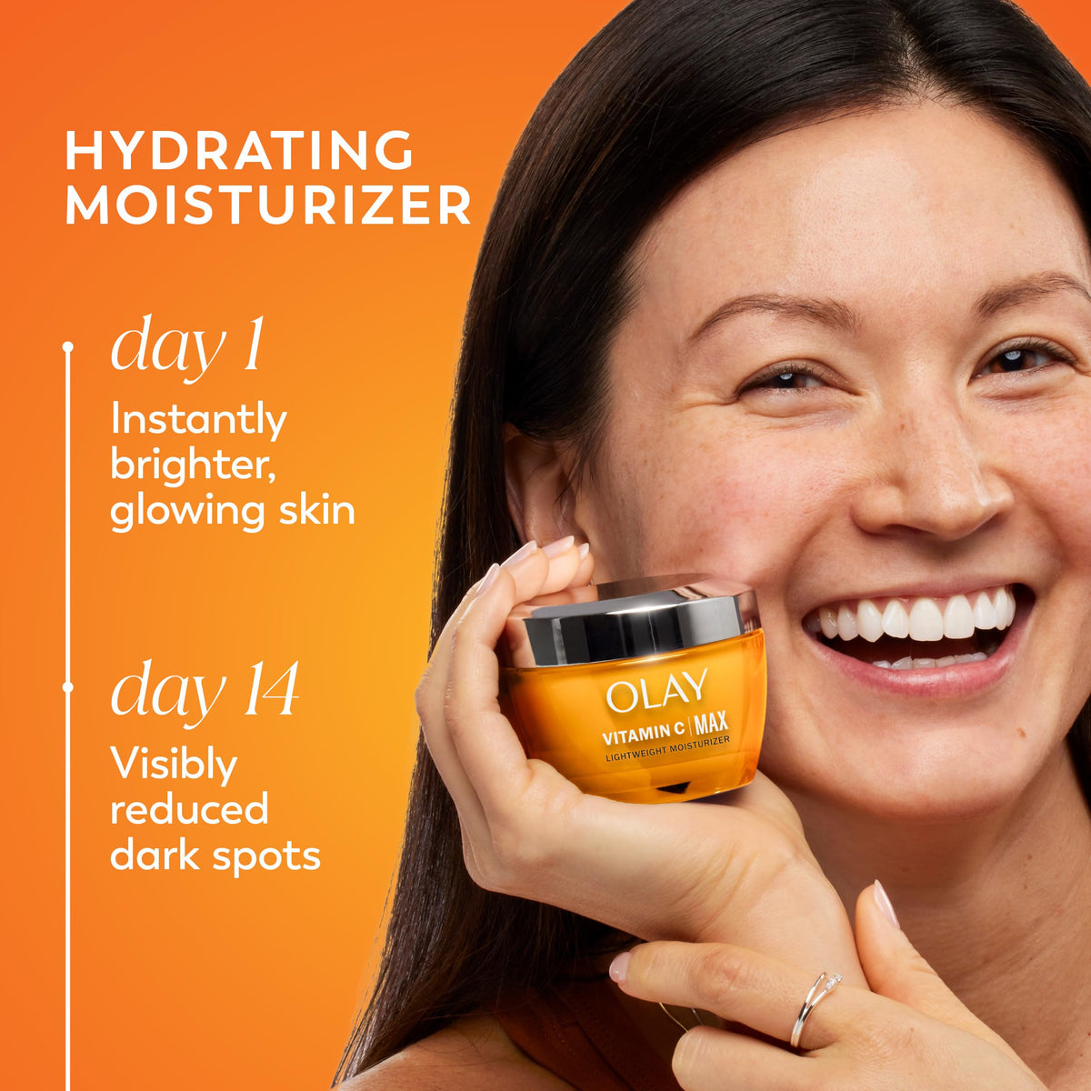 Olay cream texture close-up demonstrating lightweight hydration