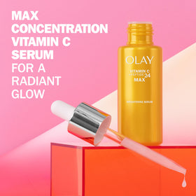 Olay serum pump detail highlighting easy dispensing benefit