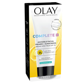 Olay primer resisting water on skin during activity for sweat-resistant protection