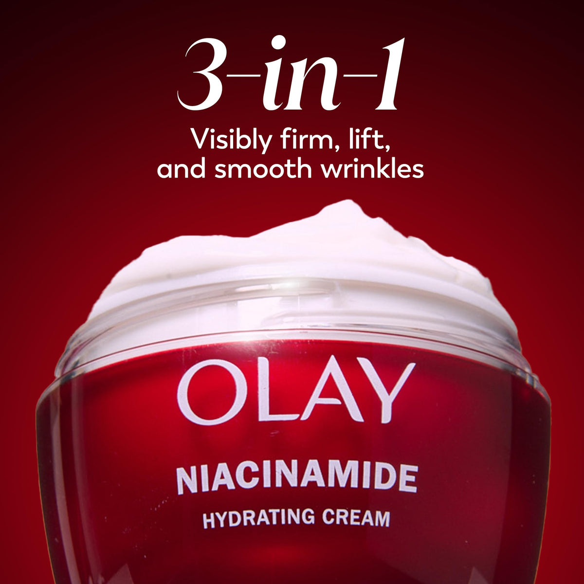 Olay fragrance-free Whip sample jar demonstrating lightweight option