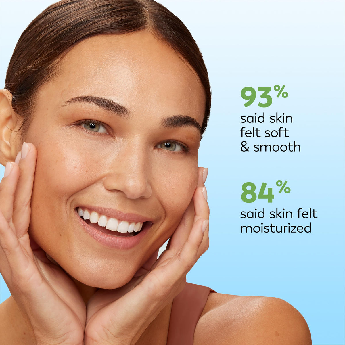 Olay wipe fiber detail emphasizing soft polishers for less irritation