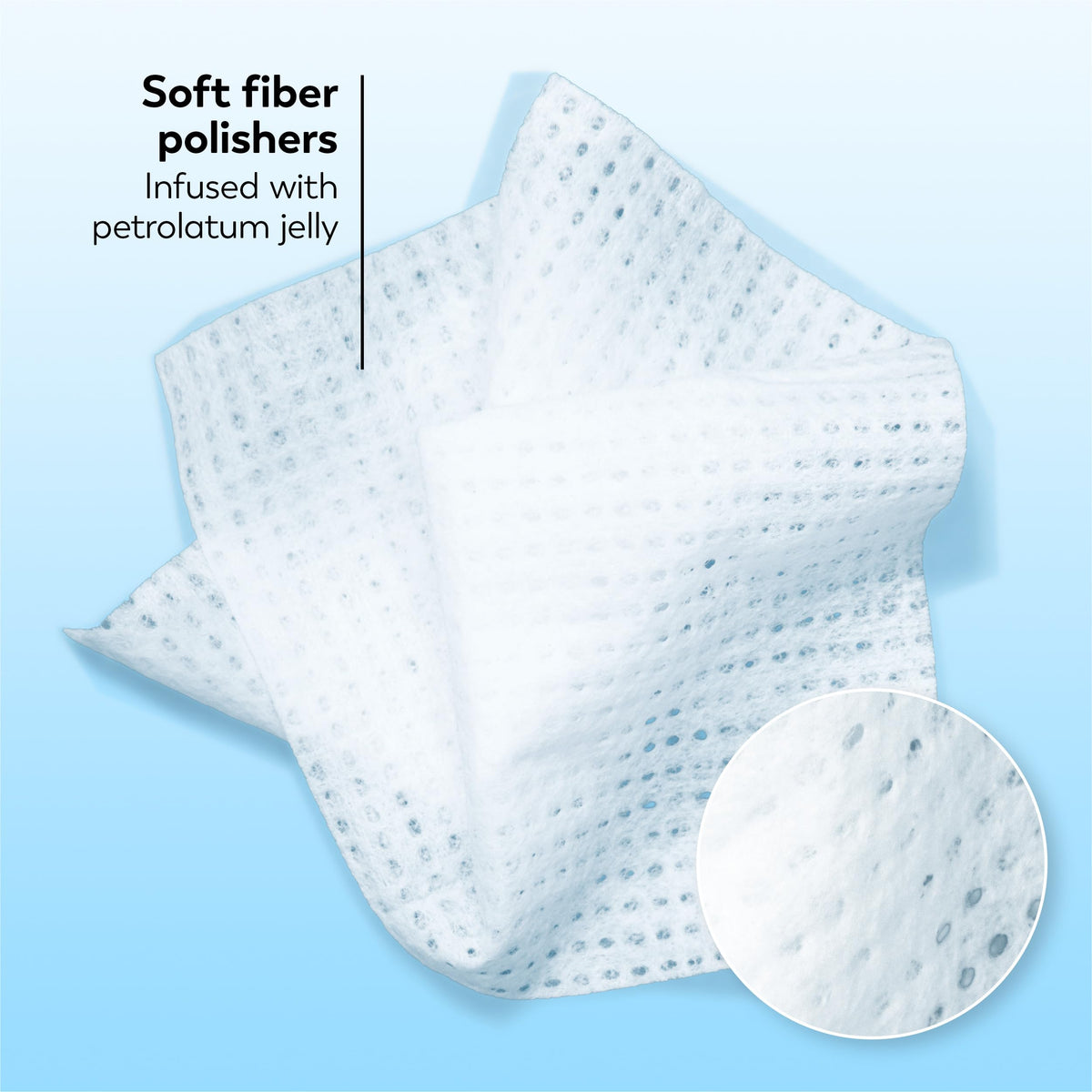 Olay wipe removing mascara from lashes for effective makeup removal