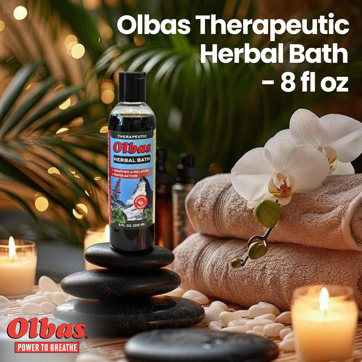 Olbas being poured into hand to show texture and concentrated formula