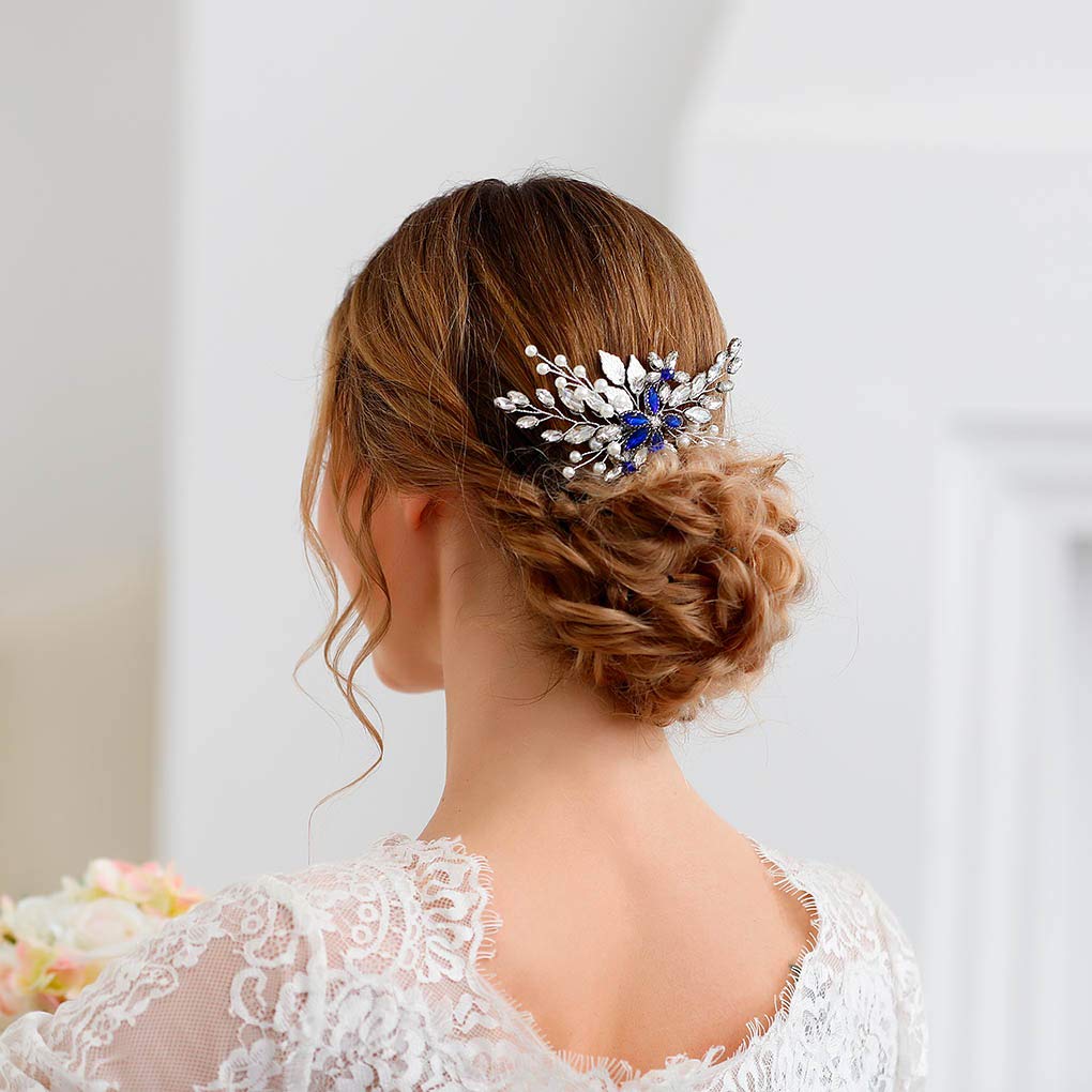 Olbye comb on bridal dresser lifestyle image suggesting bridal-ready styling