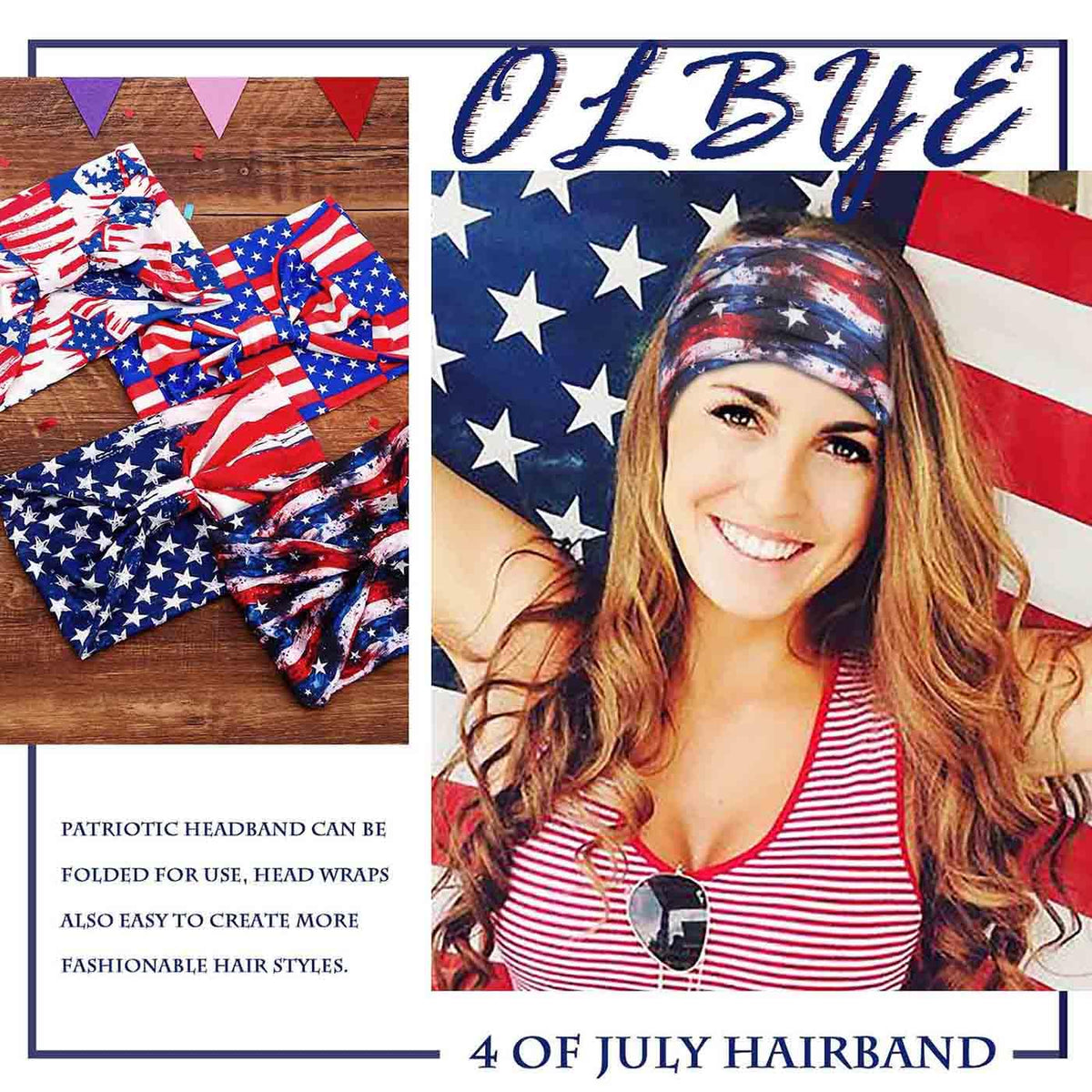 Olbye collection of stars stripes hearts flags patterns for mix-and-match looks