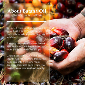 OLCG Batana oil paste ingredient label close-up confirming raw plant-derived purity