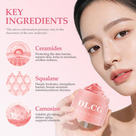 OLCG open jar top view revealing gel-like consistency for quick absorption
