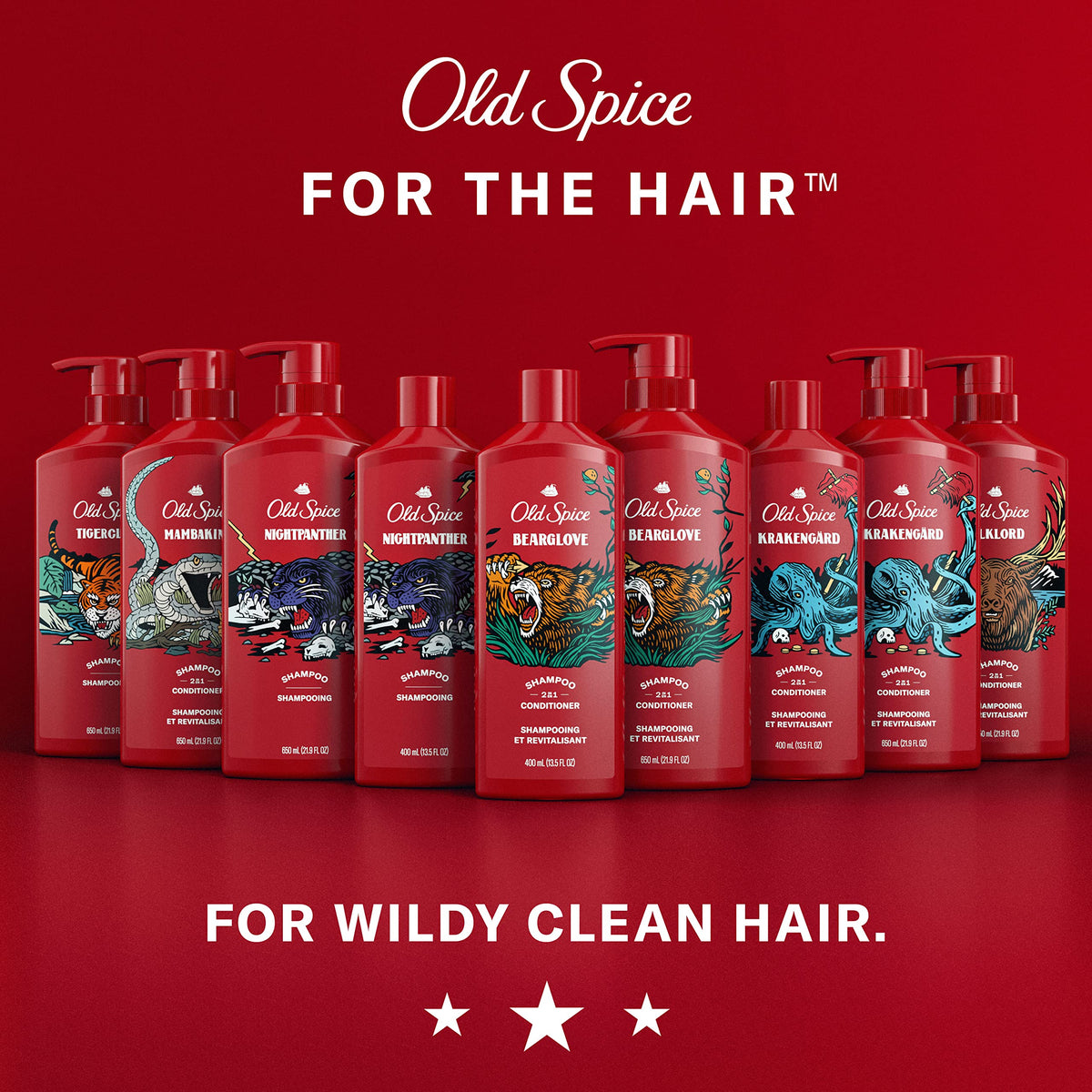 Old Spice bottle beside styling products showing routine compatibility