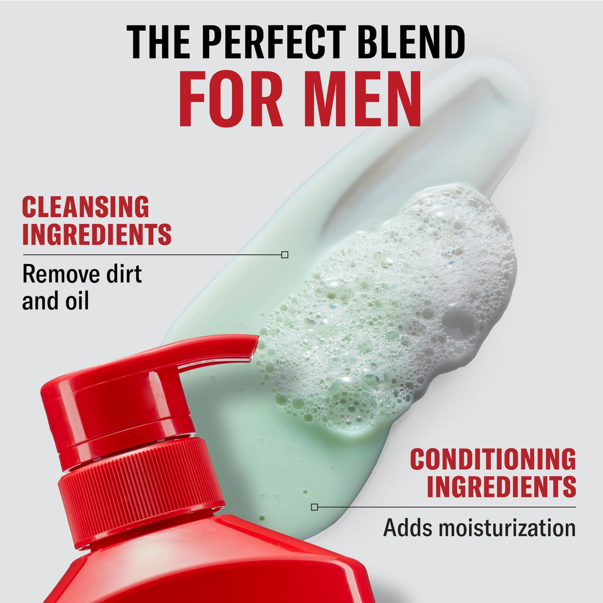 Old Spice in-shower application demonstrating quick one-step use