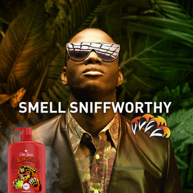 Old Spice Bearglove bottle on shower shelf for everyday use