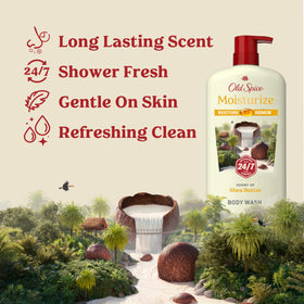 Old Spice bottle cap and label detail for easy identification benefit
