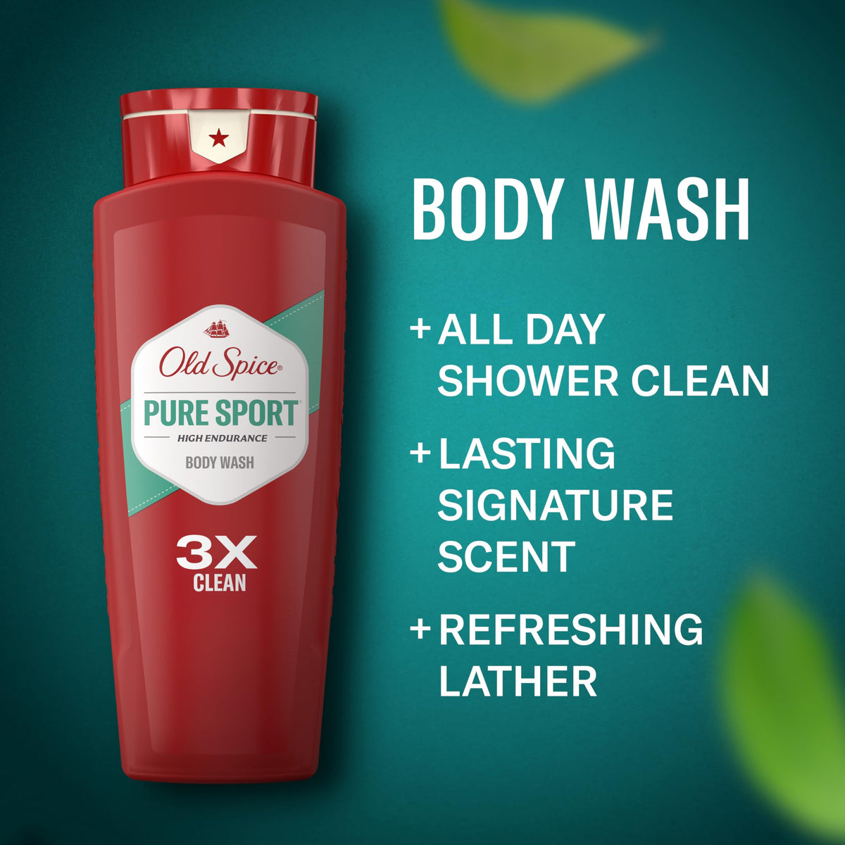 Old Spice label close-up highlighting High Endurance branding and scent notes