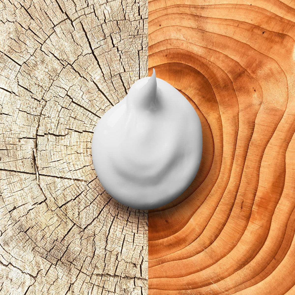 Old Spice lotion applied on hand demonstrating fast absorption and smooth finish