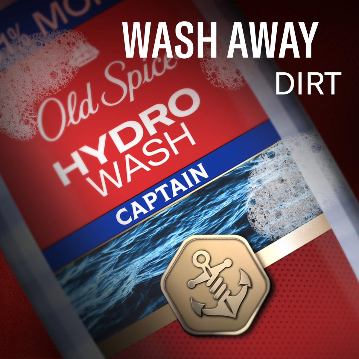 Old Spice Captain staged in shower setting for fresh daily routine
