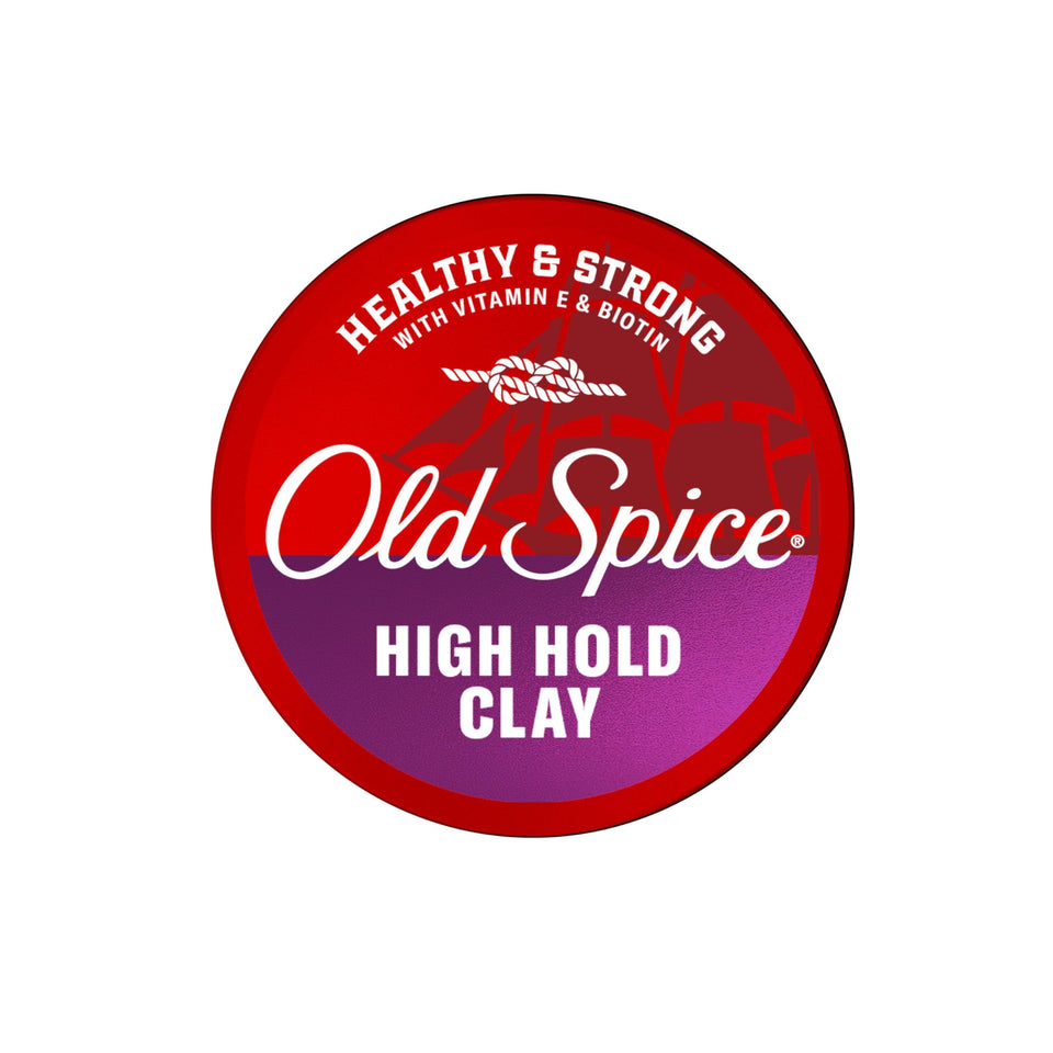 Old Spice clay front packaging showing jar and branding for easy shelf recognition